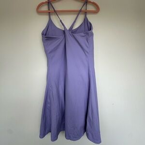 Purple Active dress with built in bra and shorts